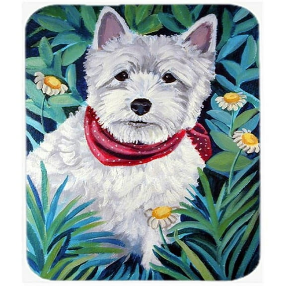 9.5 x 8 in. Westie Mouse Pad, Hot Pad or Trivet