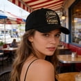 thumbnail image 4 of Sombrero Gorra de béisbol ajustable para hombre y mujer,clásica,de perfil bajo y sin estructura,con diseño de color liso lavado (negro,1 unidad). Rkxzt, 4 of 9