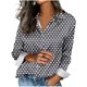 thumbnail image 1 of Camisetas de Manga Larga para las Mujeres Impreso Casual Suelto Cardigan Poliéster Longitud Regular de las Mujeres Larga Chaqueta de Invierno sin Capucha, 1 of 5