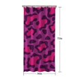 thumbnail image 5 of Pink and Black Of Leopard Print Shower Curtain 36"x72" ,Bathroom Decorative Shower Curtains Set with 12 Hooks,Modern Waterproof Washable Shower Curtain, 5 of 6