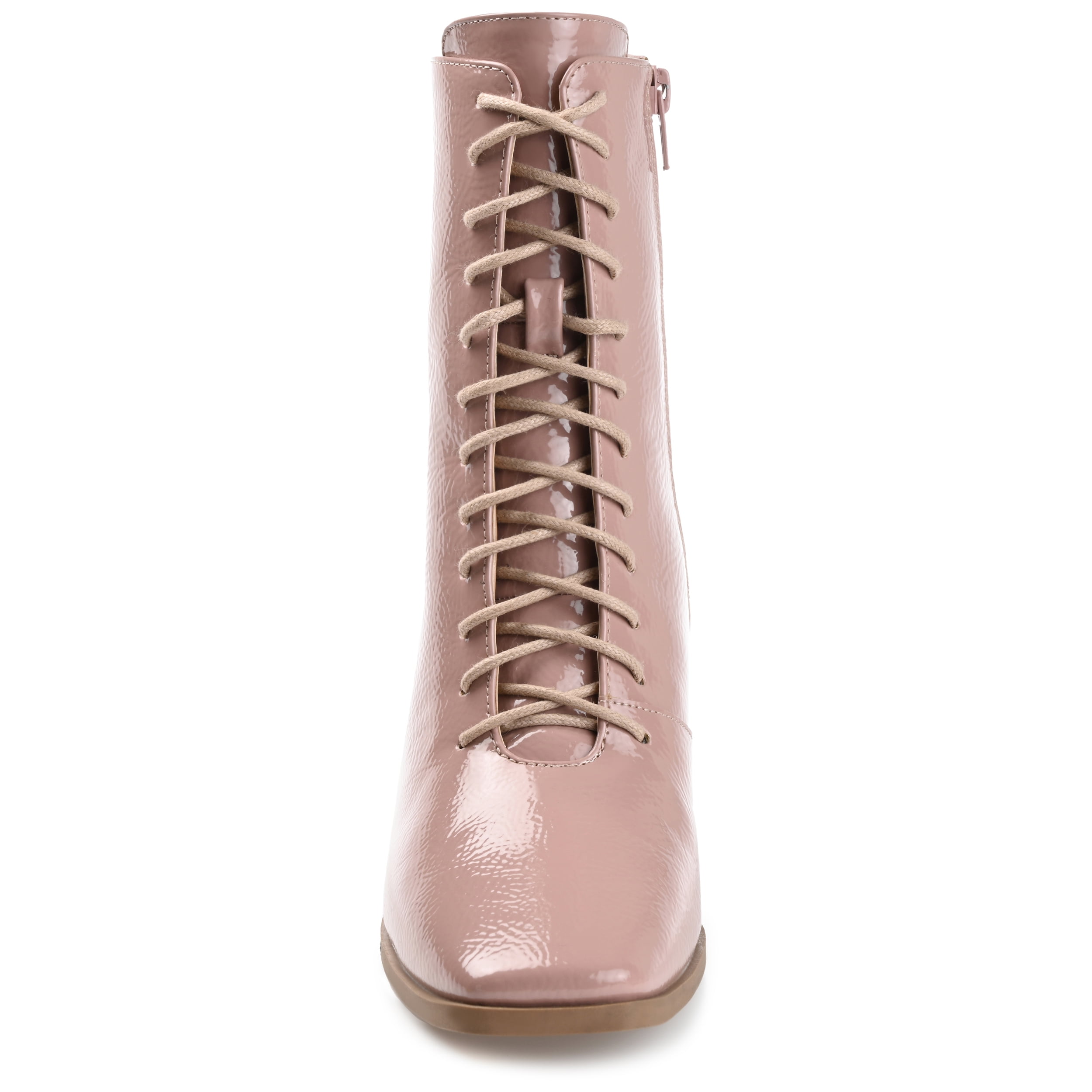 Journee Womens Covva Inside Zip Stacked Heel Booties, Widths Available