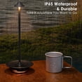 thumbnail image 6 of Set of 2 Cordless Table Lamps Rechargeable, 3-Color Stepless Dimming LED Desk Lamp, Waterproof Small Table Lamp, Battery Operated RGB Night Light for Reading Living Room Bedrooms Office Outdoor, 6 of 8
