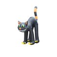 thumbnail image 2 of 20 Pieds Chat Gonflable Animé Halloween Noir, 2 of 4