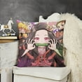 thumbnail image 2 of Kamado Nezuko Pillow Case Soft Pillow Cover Pillowcase Decorative Cushion Cover Home Decor 18 "x18 ", 2 of 8