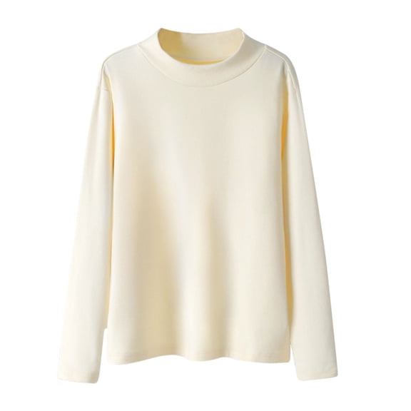 yillto Mock Neck Shirts for Kids Boys Long Sleeve Thermal Turtleneck Pullover Fall Winter Warm Undershirts