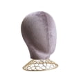 thumbnail image 4 of Modelo de cabeza de maniquí, soporte para peluca con base, soporte de exhibición multifuncional para sombreros, para de peluquería y peluca, 4 of 9