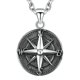 thumbnail image 3 of Collar con medalla de moda de calidad, colgante de barco pirata, brújula, personalidad, colgante de collar para hombre, joyería de Hip Hop, joyería de tendencia, 3 of 5