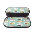 thumbnail image 5 of Lsque Kawaii Sushi Printed Big Capacity PU Leather Pencil Case Large Pencil Pouch Stationery Pen Bag Pencil Holder for Teen, 5 of 6