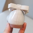 thumbnail image 6 of Girls' Pearl Bow Princess Shoes, Non-Slip Soft Sole Mary Janes, Perfect for Parties, Weddings, and Daily Outings White 8-8.5 Years, 6 of 9