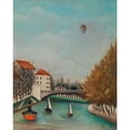 thumbnail image 3 of Rousseau, Henri 20x24 Black Modern Framed Museum Art Print Titled - Study for View of the Pont de Sevres 1908, 3 of 5