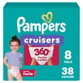thumbnail image 2 of Couches Pampers Cruisers 360°, taille 8, 38 unités, 2 of 23