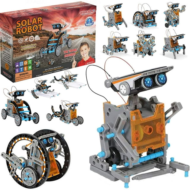 WISHKY TOYS STEM Robot Building Kit para ninos, kits de cien WISHKY TOYS WISHKY TOYS