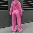 thumbnail image 5 of Womens 2 Piece Sweatsuits Long Sleeve Full Zip Hoodies Matching Sweatpants Fall Tracksuit with Pockets, 5 of 5