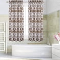 thumbnail image 7 of Zzistar Moroccan Design Rod Pocket Window Tier Curtains, 27x45 inch, Taupe, 7 of 7
