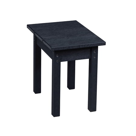 capterra casual small rectangular table - onyx