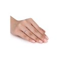 thumbnail image 3 of Gem & Harmony 1/10 Carat (Ctw) Diamond Wedding Band Ring in 10K Rose Pink Gold for Women, 3 of 5