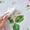 thumbnail image 6 of Round Fitted Vinyl Tablecloth with Flannel Backing, Elastic Edge Waterproof Table Cloth Plastic Table Cover for Indoor & Outdoor, 6 of 6