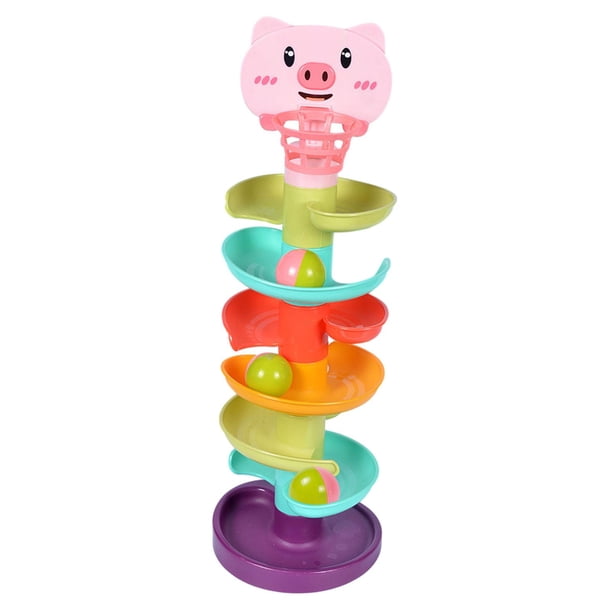 Bola de juguete Drop Go Balls, rampa de juguete con bolas, pelota divertida para correr, pista de rampa, bola rodante para niños en edad preescolar, 7 capas