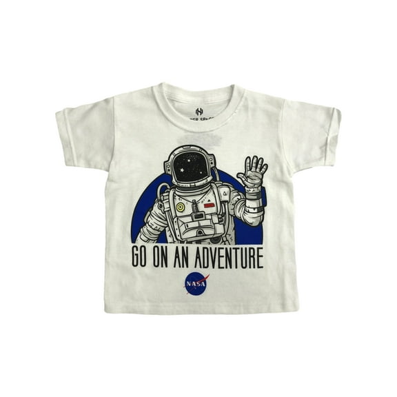 Hyper Space Toddler Boys White Nasa Astronaut Adventure T-Shirt Tee Shirt 2T