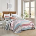 thumbnail image 6 of 3 Pcs Floral Quilt Set Printed Patchwork Bedspread Cozy Warm Durable Bedding for Home Decor, 6 of 10
