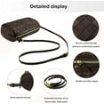thumbnail image 5 of Kwuty Mini Woven Leather Bag, Little Handbag, Small Woven Purses for Women, Leather Top-handle Bags, Mini Evening Bag, 5 of 6