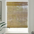 thumbnail image 3 of MOOD Custom Bamboo Shades | ALOHA | Cordless Designer Natural Woven Wood Roman Shades for Windows | Aloha Matcha Grain (Sheer) | 42.5"W X 72"H, 3 of 8