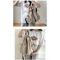 thumbnail image 4 of Drawstring Backpack Large Capacity Backpack School Backpack Teen Ruched Backpack, 4 of 8