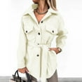 thumbnail image 2 of Trench-Coat Mi-Long pour Femmes avec Ceinture Double Boutonnage devant, 2 of 7