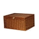 thumbnail image 4 of Cesta de almacenamiento con tapa, organizador para el hogar, marco de madera, cesto multiusos café, 4 of 9