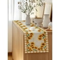 thumbnail image 5 of Table Runner 108 Inches Long for Kitchen Dining, Summer Sunflowers Dresser Scarf Farmhouse, Dining Table Decorations for Wedding/Parties, Country Botanical Flowers Leaves 13 x 108 In, 5 of 8