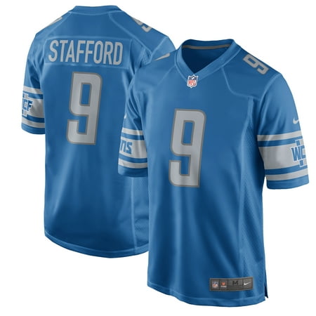 Detroit Lions Autographed Blue Jersey - Matthew Stafford Detroit Lions Nike 2017 Game Jersey - Blue
