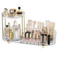 thumbnail image 1 of Organizador de maquillaje Lulltou para encimera, giratorio, con espacio de almacenamiento, transparente, 1 of 7