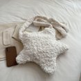 thumbnail image 4 of Bolso Mano Lindo Hombro para Mujer Felpa Esponjoso Sólido Viajes, 4 of 9