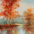thumbnail image 3 of Chiu, T.C. 20x20 Black Modern Framed Museum Art Print Titled - Autumns Grace I, 3 of 5