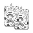 thumbnail image 7 of Yayeee Pot Holders Kitchen Heat Resistant with Pocket 7"x9.8" Cotton Oven Cooking Hot Pads, Clouds and Suns, 7 of 7