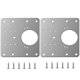 thumbnail image 1 of Cabinet Hinge Repair Plate Stainless Steel Silver 9x9 cm 2-pack, 1 of 5