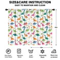 thumbnail image 2 of Blackout Kids Curtains,White Cartoon Dinosaurs Trees Pattern Childrens Insulated Curtains Set Of 2,Bedroom Essentials,Toddler Room Decor 52"x84", 2 of 5