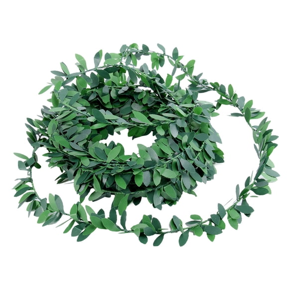 IBASETOY 1 Set Wired Leaf Garland Golden Decorative Leaves for Home Decoration Wedding Ceremony