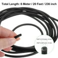 thumbnail image 3 of Uxcell 6 Meter Natural Latex Rubber Tubing, 2x4mm(IDxOD) Rubber Tube Hose, Black, 3 of 7