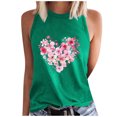 thumbnail image 2 of QUNYINEY Muscle Tank Tops Women Casual Sleeveless Love Heart Crewneck Shirts Summer Loose Tank Tops, 2 of 4