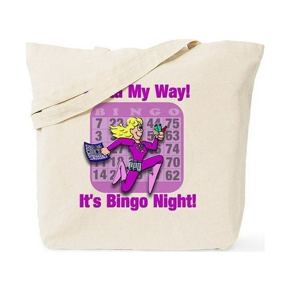 CafePress - Outta My Way! It's Bingo Night! Tote Bag - Unisex Canvas Tote Bag, Beige, 1-Piece