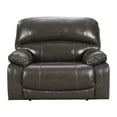 thumbnail image 2 of Leatherette Wide Zero Wall Power Recliner with Pillow Arms, Dark Gray, 2 of 3