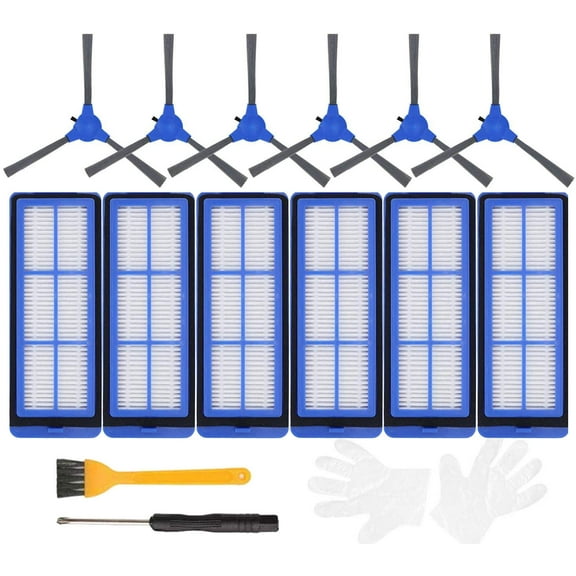JJ Neumann Replacement Parts Compatible with Eufy RoboVac 11S Max, RoboVac 15C Max, RoboVac 30C Max, Eufy G10 Hybrid Accessory Filters and Brushes Kits