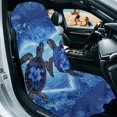 thumbnail image 3 of XYZCANDO Turtle and Floral Pattern Non-Slip Seats Protector for Workout Camping, Sweat Washable Breathable Car Seat Cover Towel, 3 of 11