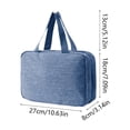 thumbnail image 3 of Japceit 4 Fold Toiletry Bag, Dry Wet Separation Hanging Organizer, Multi Color Portable Cosmetic Pouch, For Travel Toiletries Storage, 3 of 6