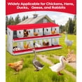 thumbnail image 4 of Yeshouse Nido para gallinas de 6, 8 y 10 agujeros, de acero galvanizado inoxidable, para gallinas, fácil de recoger y limpiar, 4 of 7
