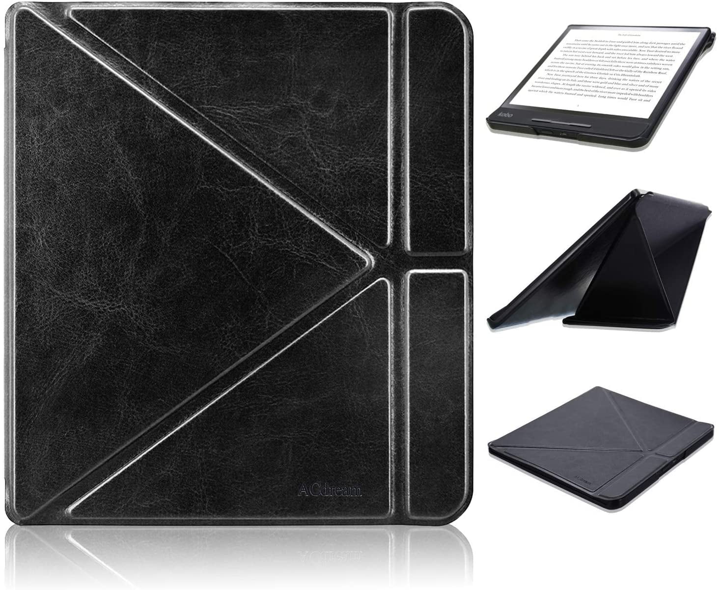 Kobo Libra H2O Origami Case, ACcolor The Thinnest and Lightest Leather