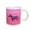 White, variant on 3drose, Zebra with Pink Background in the Savanna, 15oz Mug