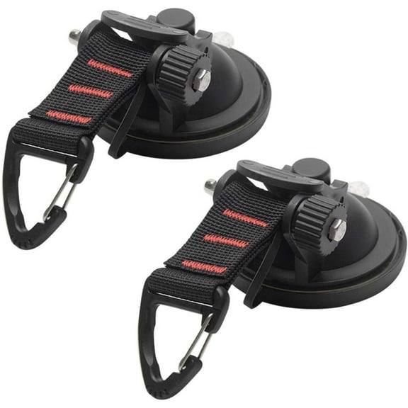 Suction Cup, Heavy Duty Suction Cups, Suction Cup with Securing Hook Tie Down, Upgraded Car Camping Tie Down Suction Cup, Camping Tarp Accessory hook, for Car Side Awning Tents Camping Tarp Accessory