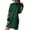 #1 Green, variant on Luxalzxs Sweater Dress for Women, Fall Long Sleeve Casual Floral Embroidery Round Neck Sweatshirt Dress